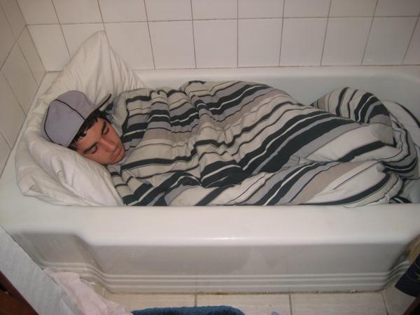 boracay bathtub sleeping
